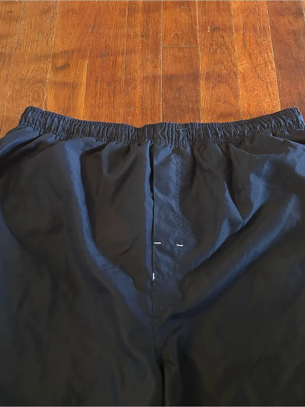 Vintage Y2K FUBU Streetwear Baggy Embroidered Logo Blue Swimsuit Swim Trunks L